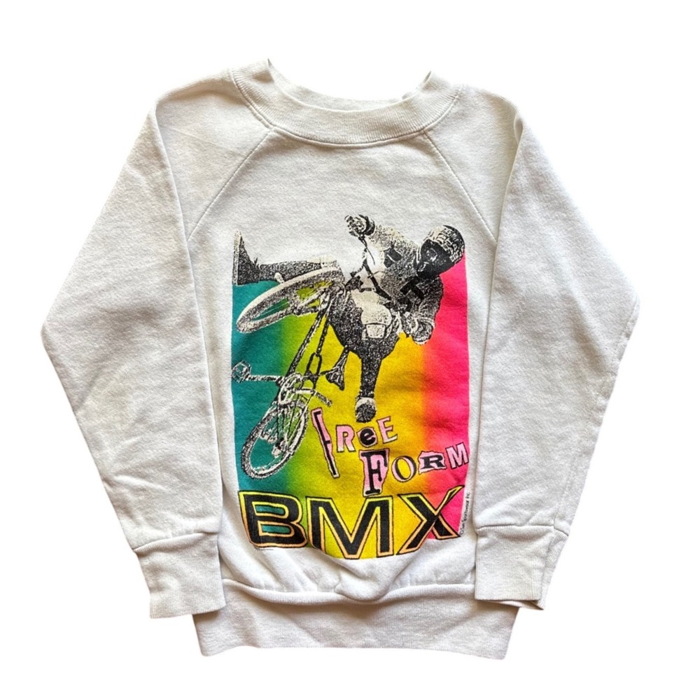 Vintage 90's Free Form BMX Crewneck Youth Size S